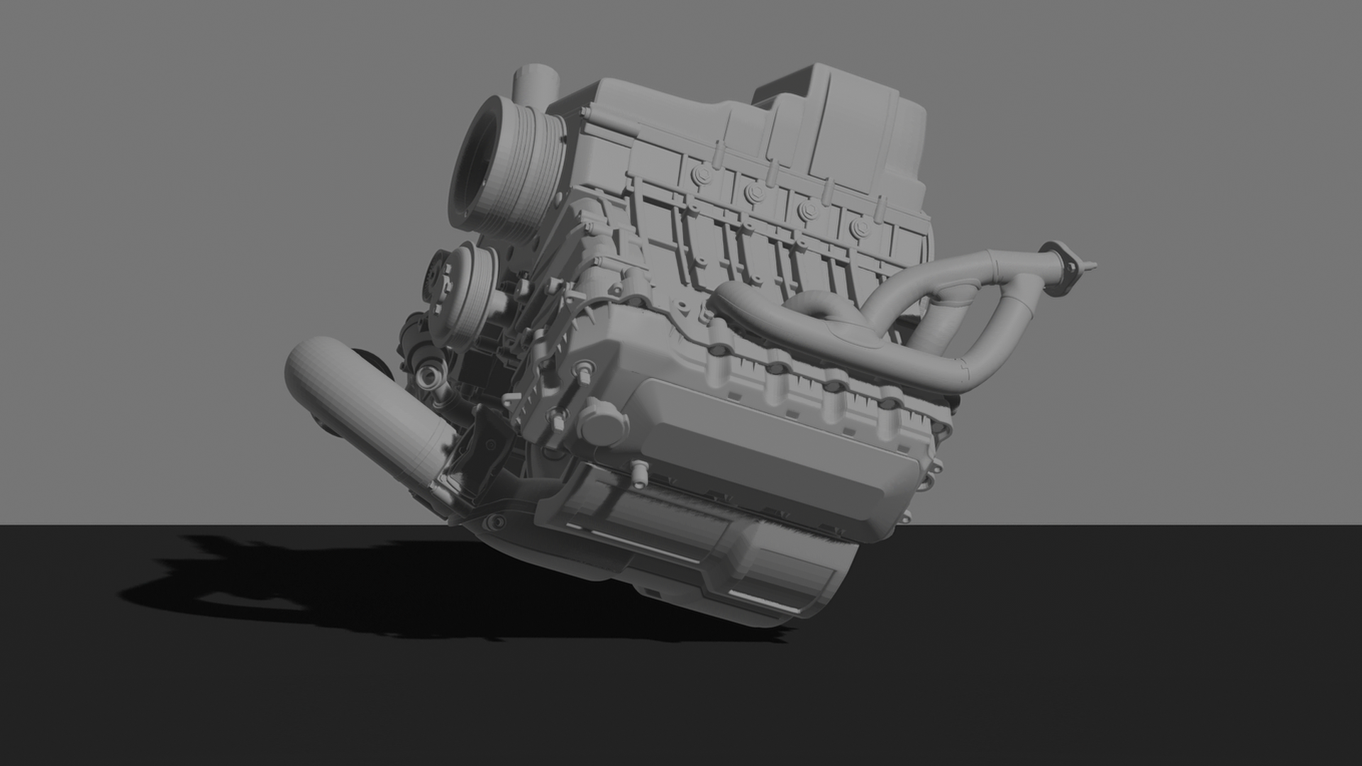 Chevrolet LS3 6.2 Small Block V8 Engine – Detailed 3D Print Model