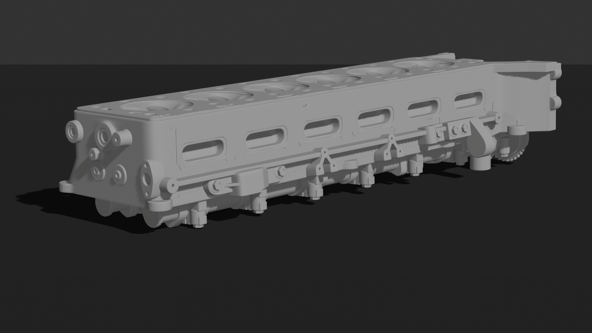 Engine Cylinder Head – Detailed 3D Printable Model