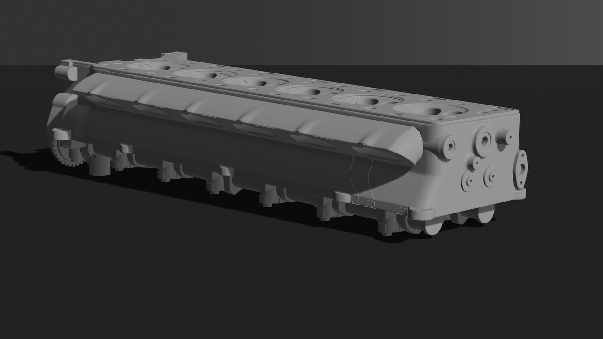 Engine Cylinder Head – Detailed 3D Printable Model