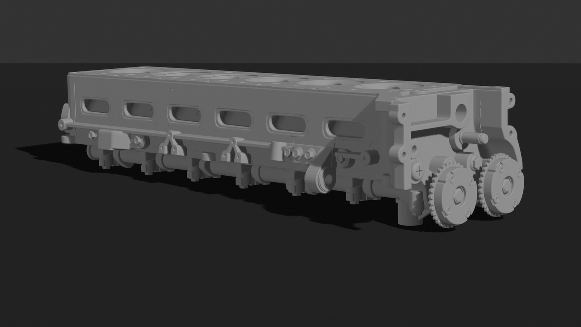 Engine Cylinder Head – Detailed 3D Printable Model