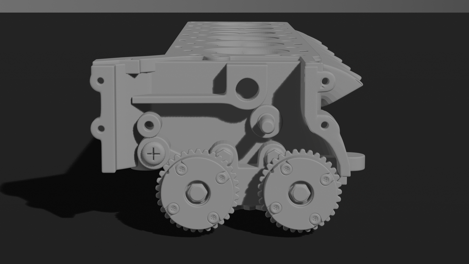 Engine Cylinder Head – Detailed 3D Printable Model