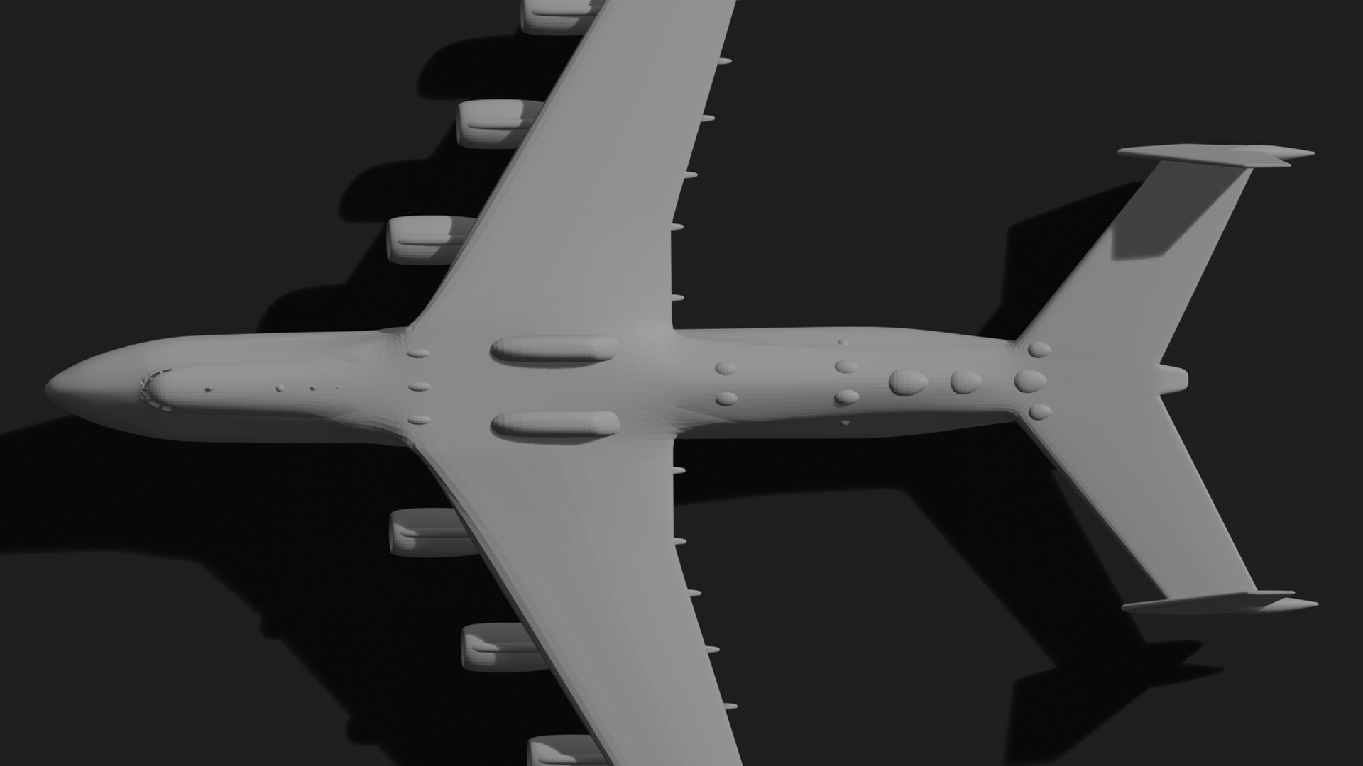 Antonov An-225 Mriya – Soviet Strategic Cargo Aircraft STL 3D Print Model