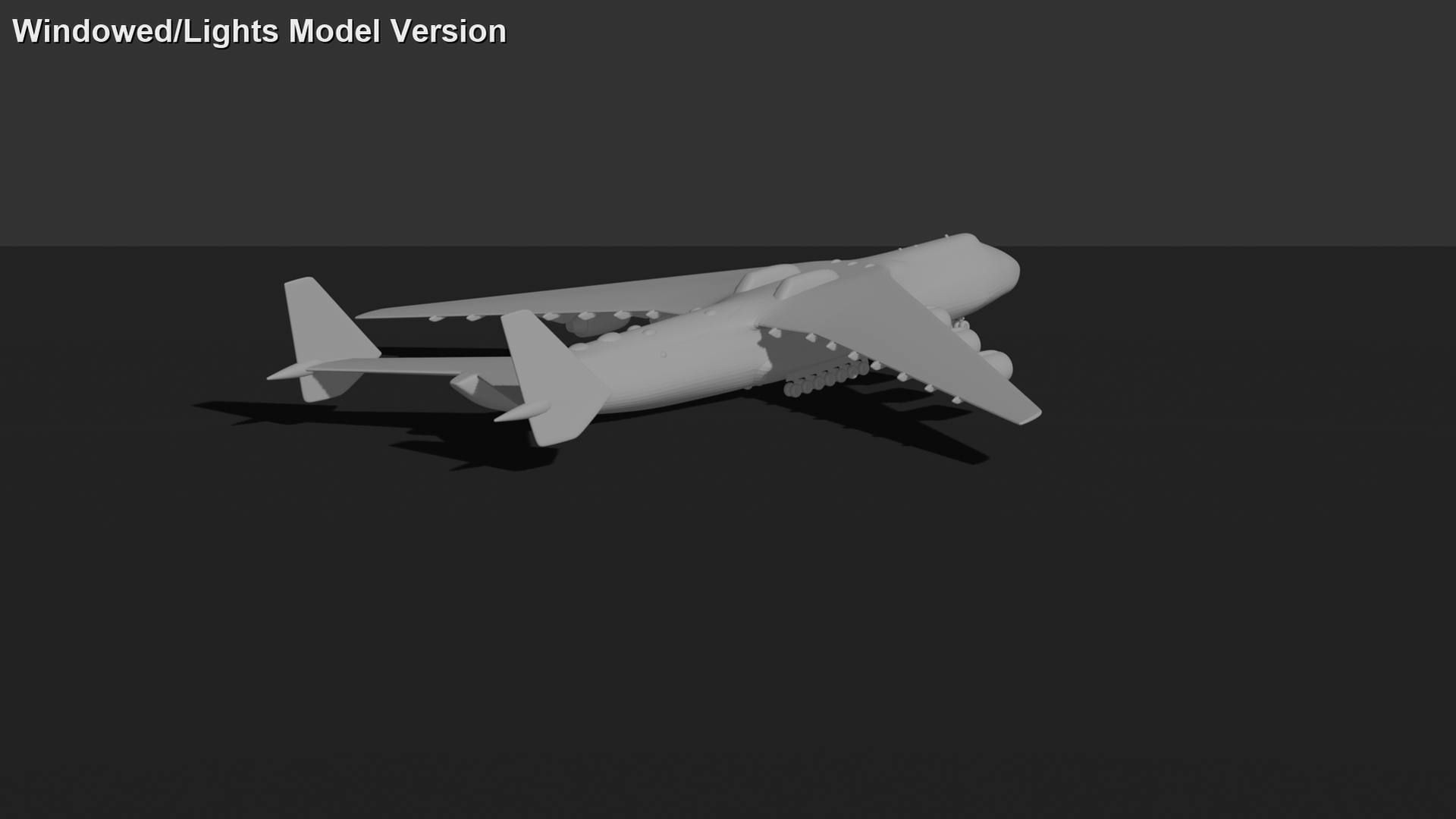 Antonov An-225 Mriya – Soviet Strategic Cargo Aircraft STL 3D Print Model