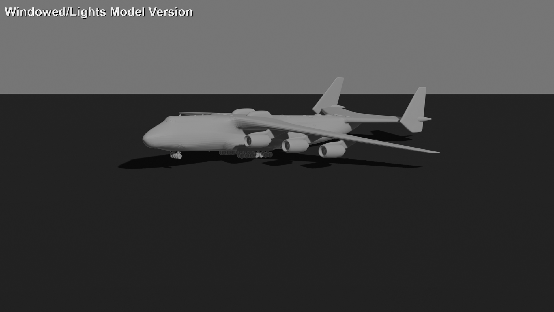 Antonov An-225 Mriya – Soviet Strategic Cargo Aircraft STL 3D Print Model