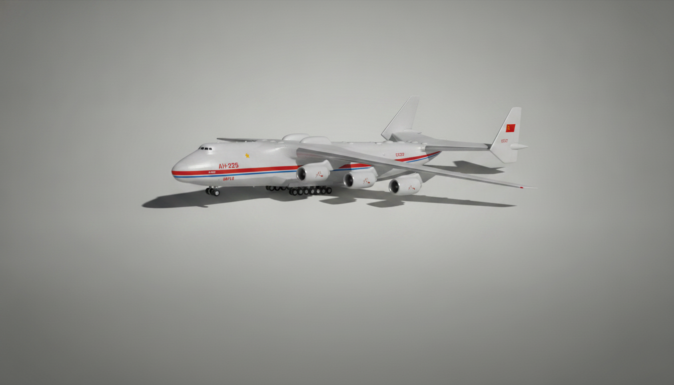 Antonov An-225 Mriya – Soviet Strategic Cargo Aircraft STL 3D Print Model
