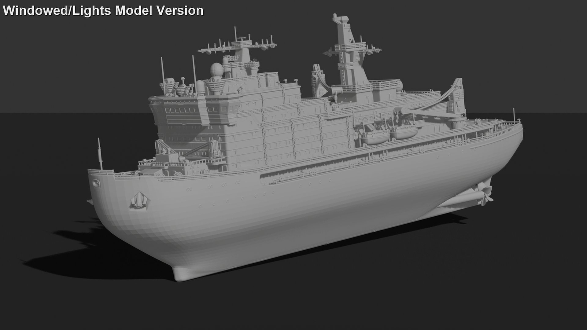 50 Let Pobedy Nuclear Icebreaker STL 3D Print Model