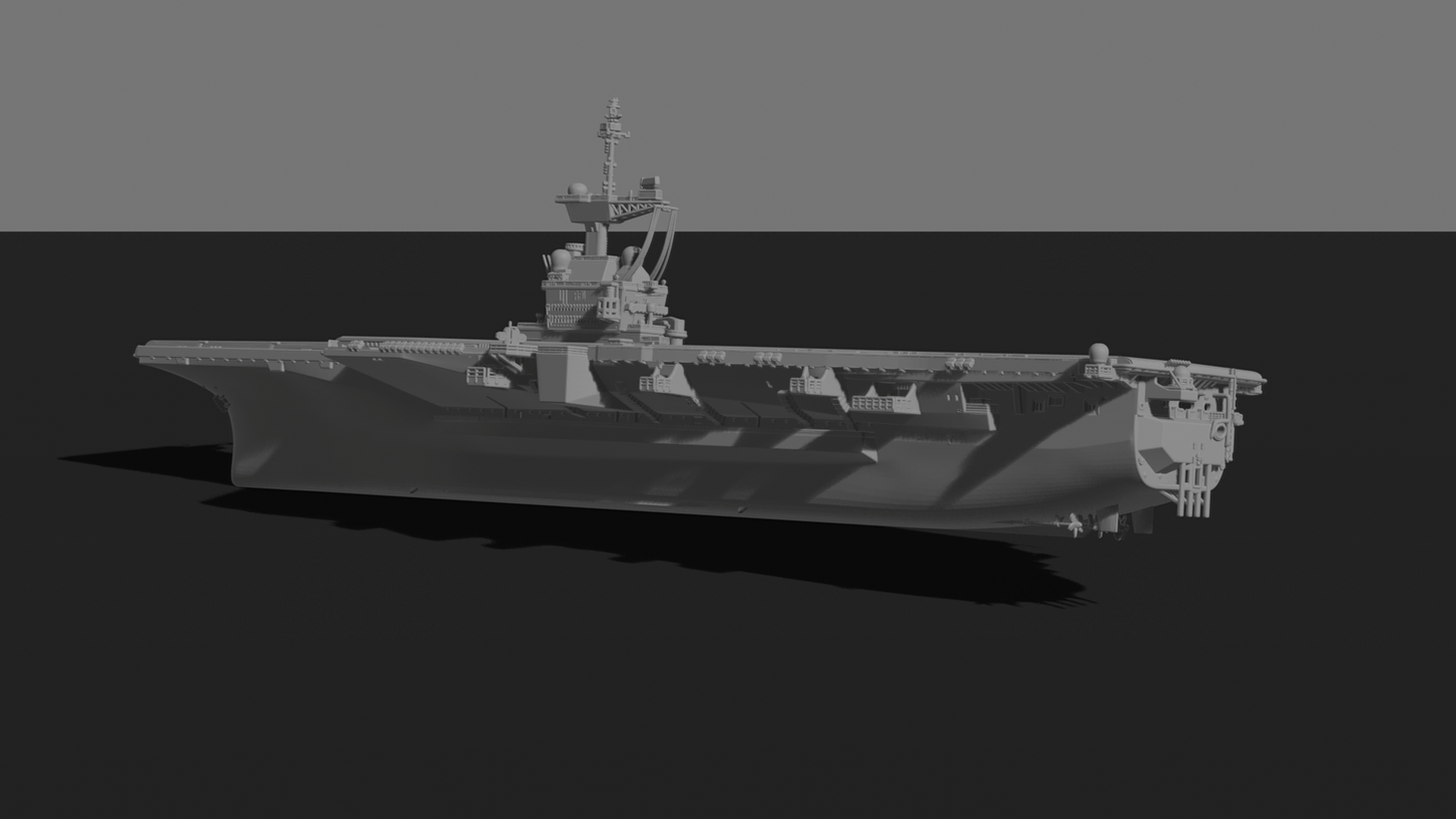 Charles de Gaulle R91 Aircraft Carrier STL 3D Print Model