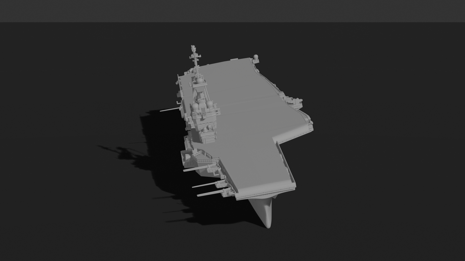 Charles de Gaulle R91 Aircraft Carrier STL 3D Print Model