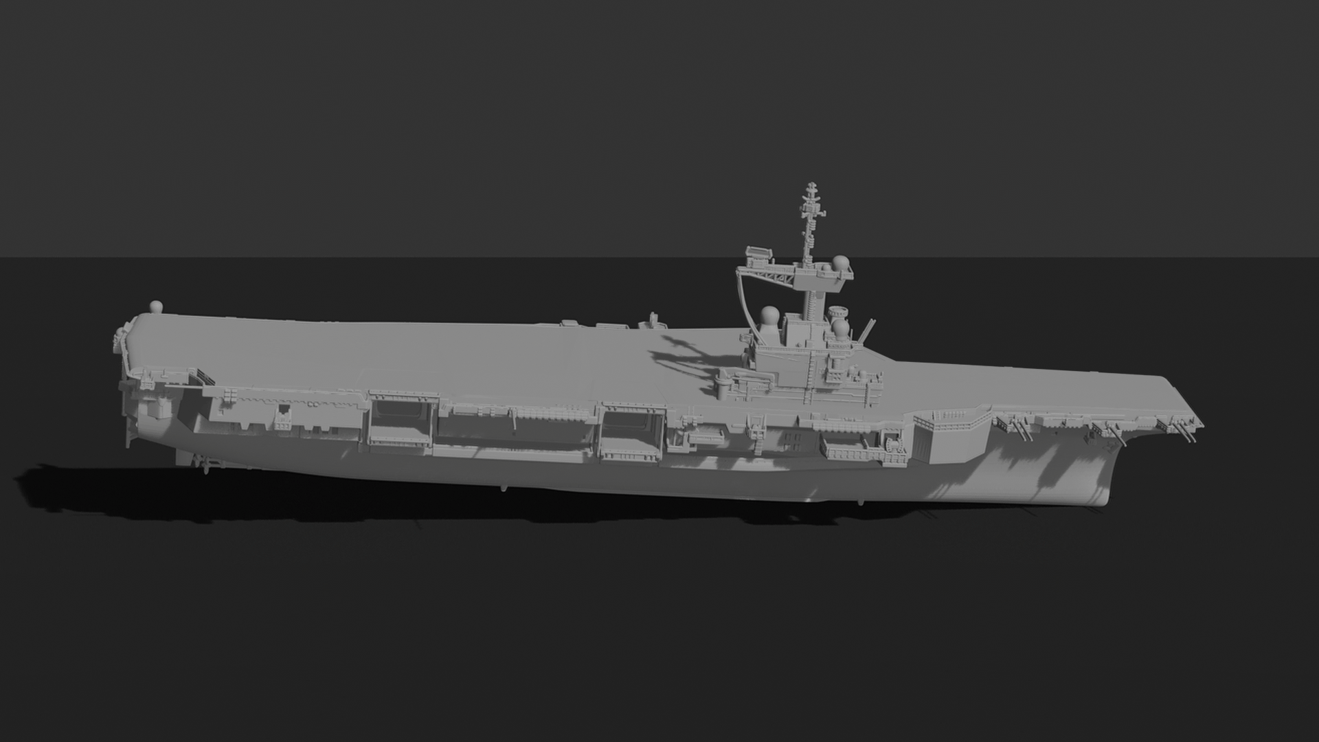 Charles de Gaulle R91 Aircraft Carrier STL 3D Print Model