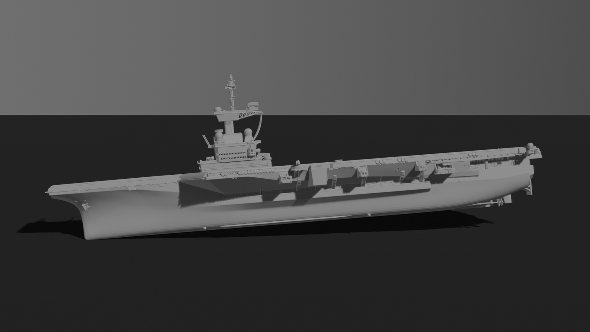 Charles de Gaulle R91 Aircraft Carrier STL 3D Print Model