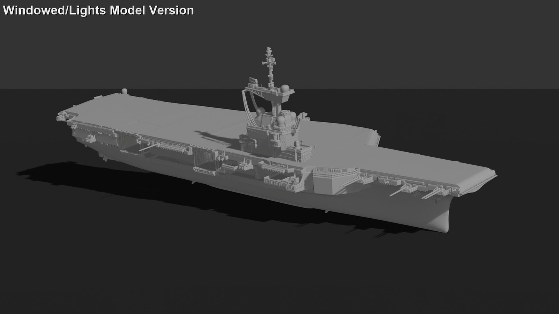 Charles de Gaulle R91 Aircraft Carrier STL 3D Print Model