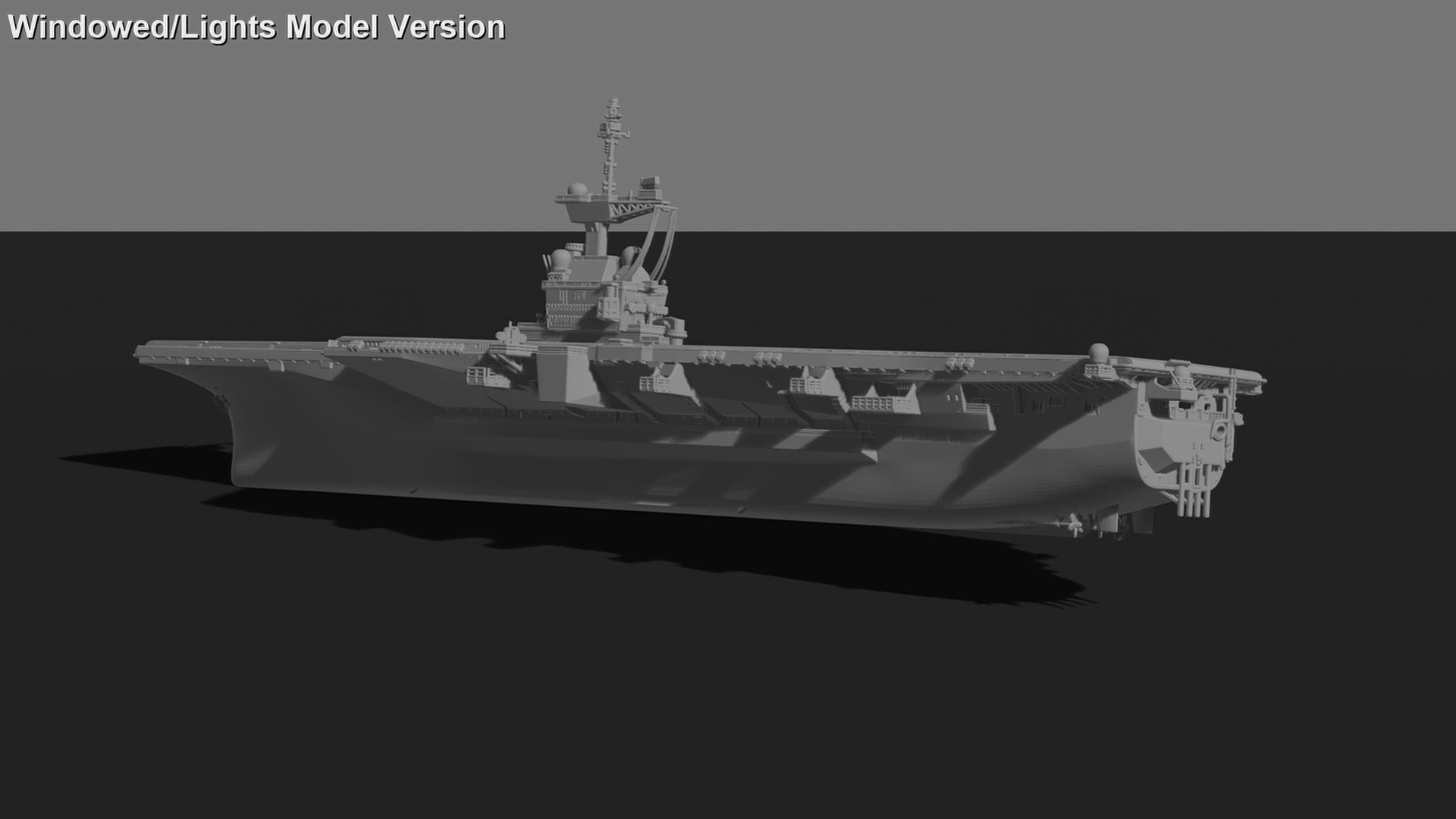 Charles de Gaulle R91 Aircraft Carrier STL 3D Print Model