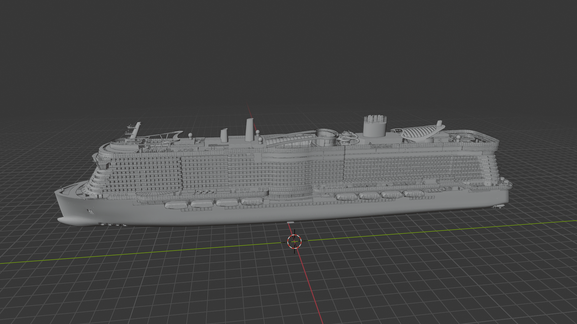 MSC Meraviglia Cruise Ship STL 3D Print Model