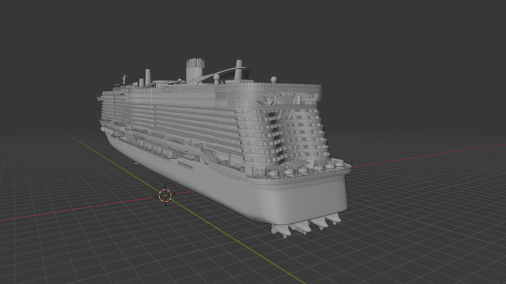 MSC Meraviglia Cruise Ship STL 3D Print Model