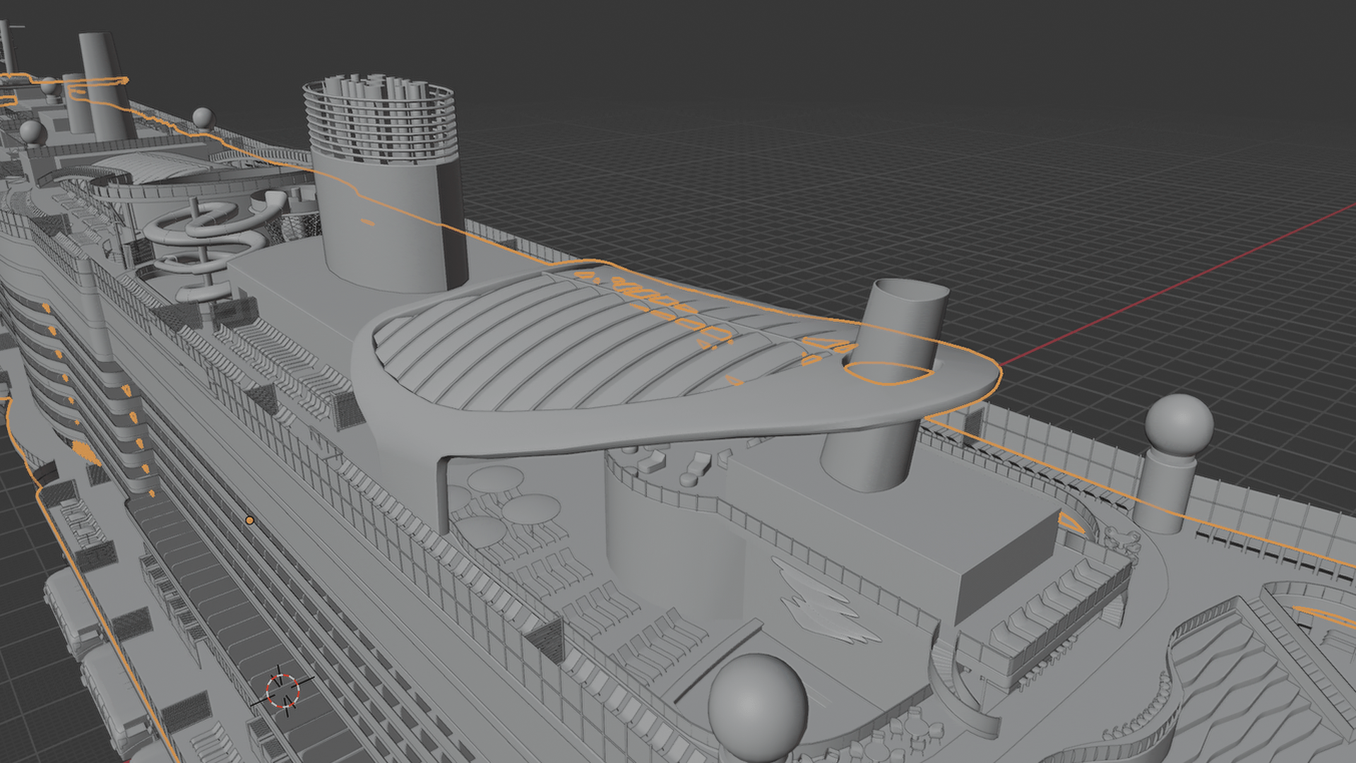 MSC Meraviglia Cruise Ship STL 3D Print Model