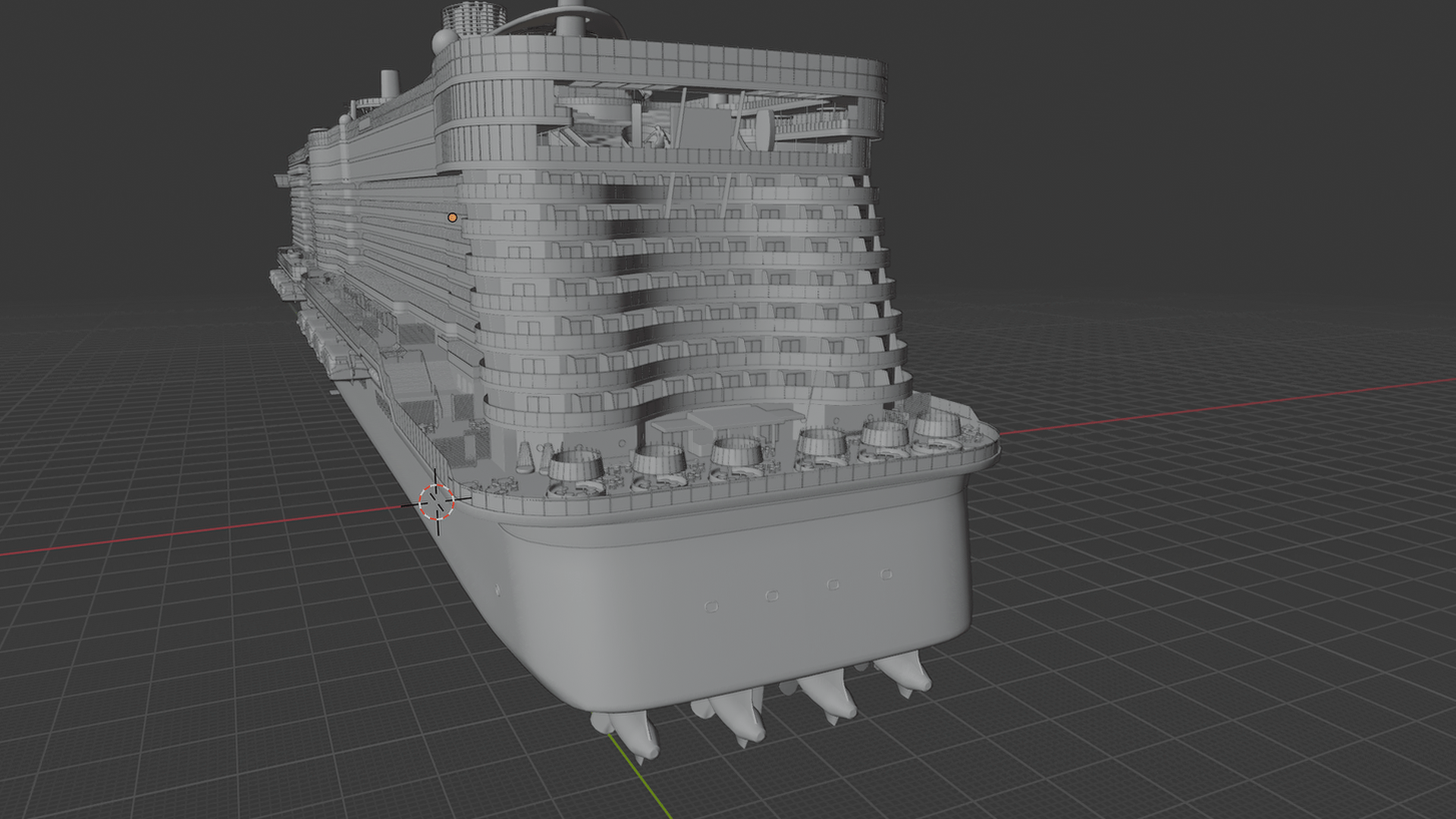 MSC Meraviglia Cruise Ship STL 3D Print Model