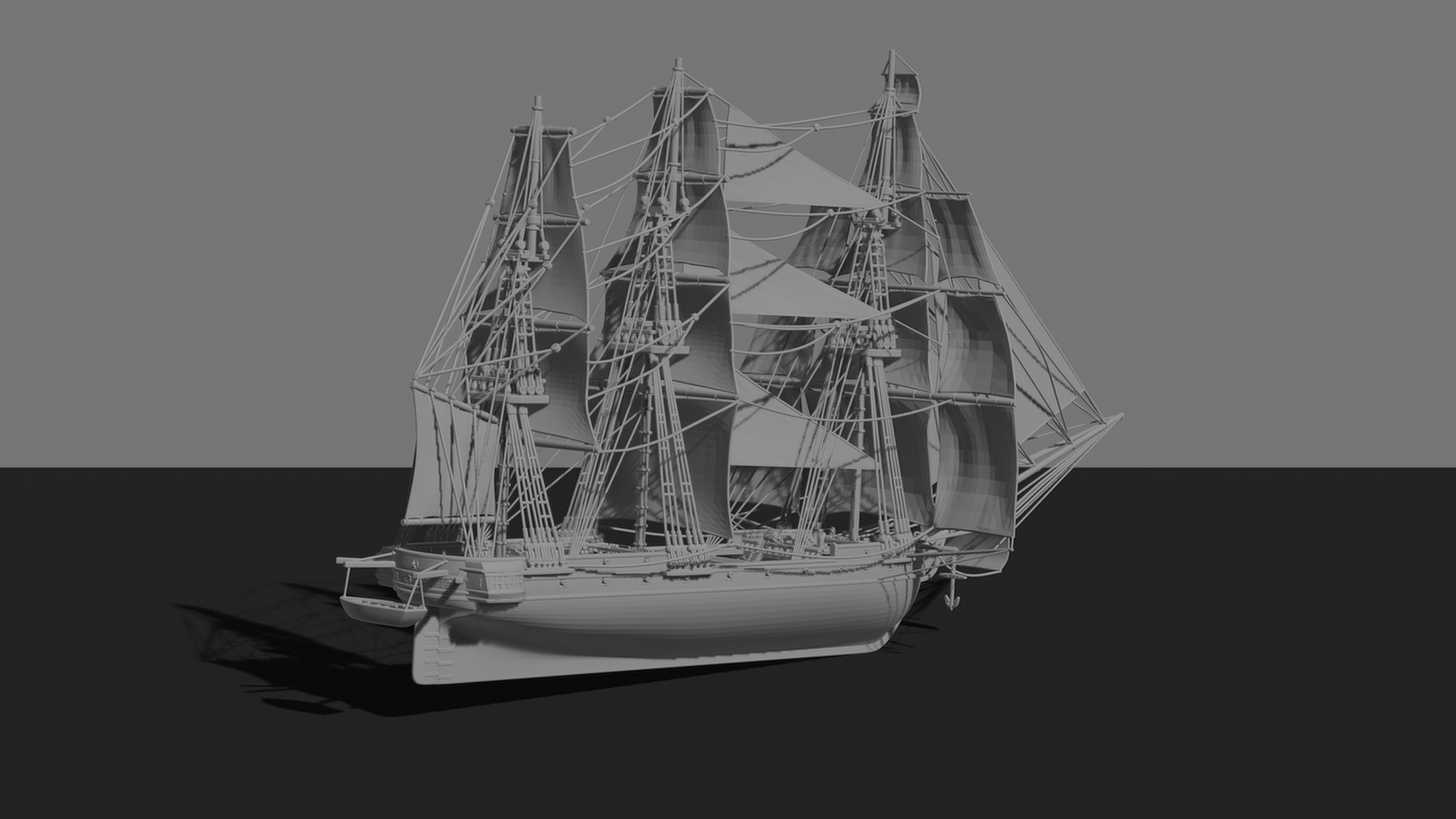Cutty Sark Tea Clipper STL 3D Print Model