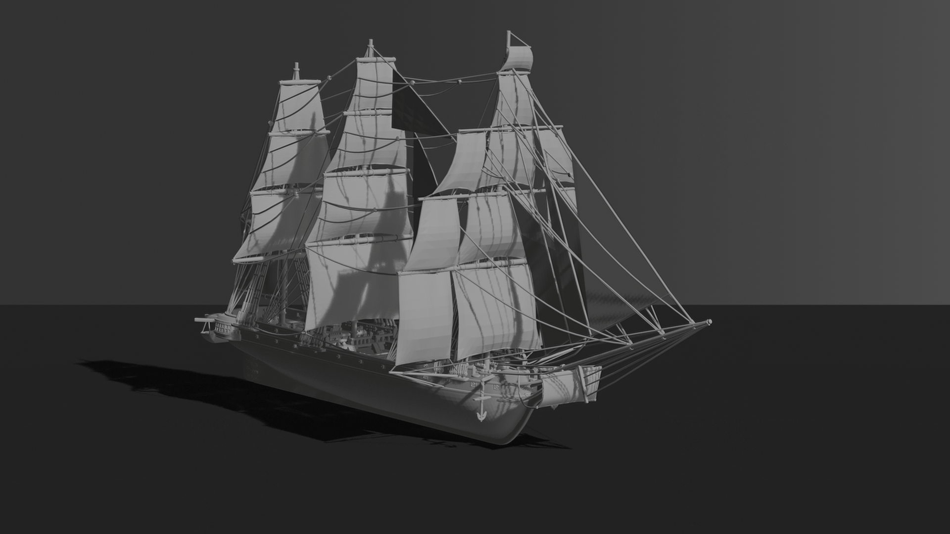 Cutty Sark Tea Clipper STL 3D Print Model