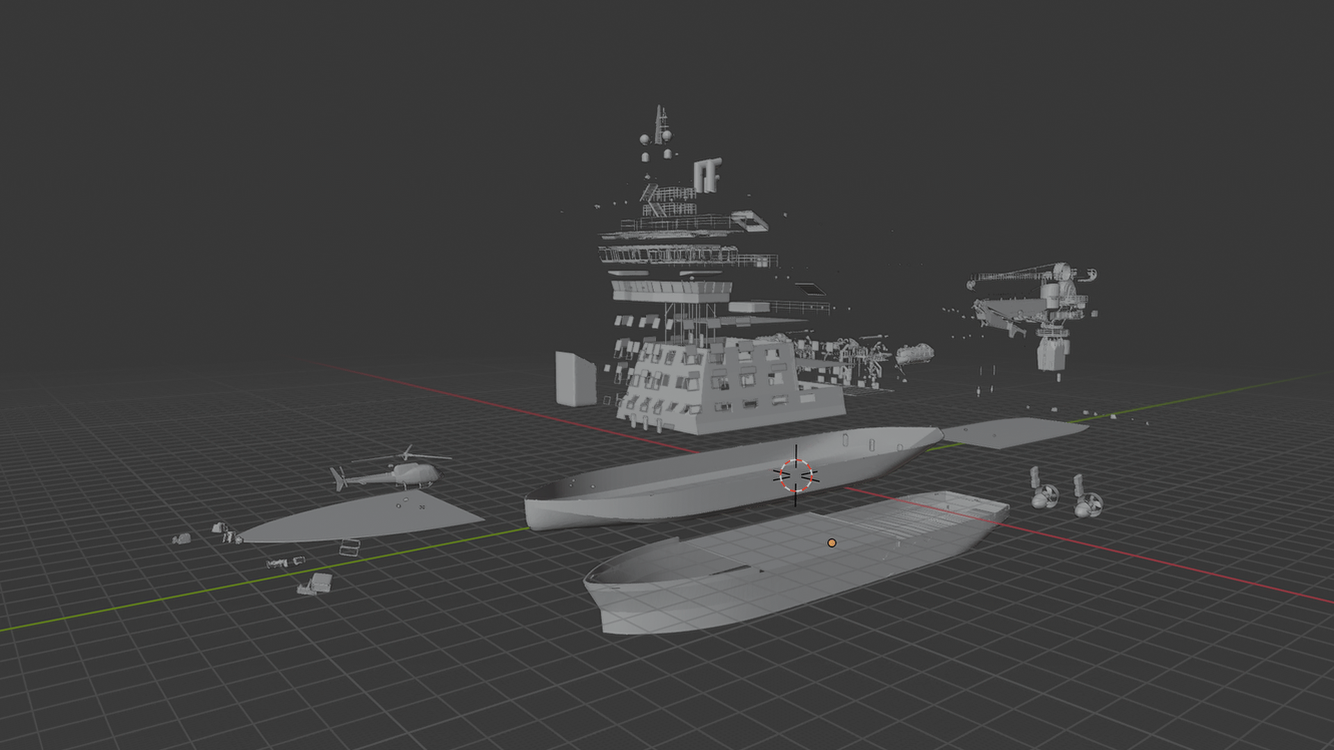 Modern Polar Icebreaker STL 3D Print Model