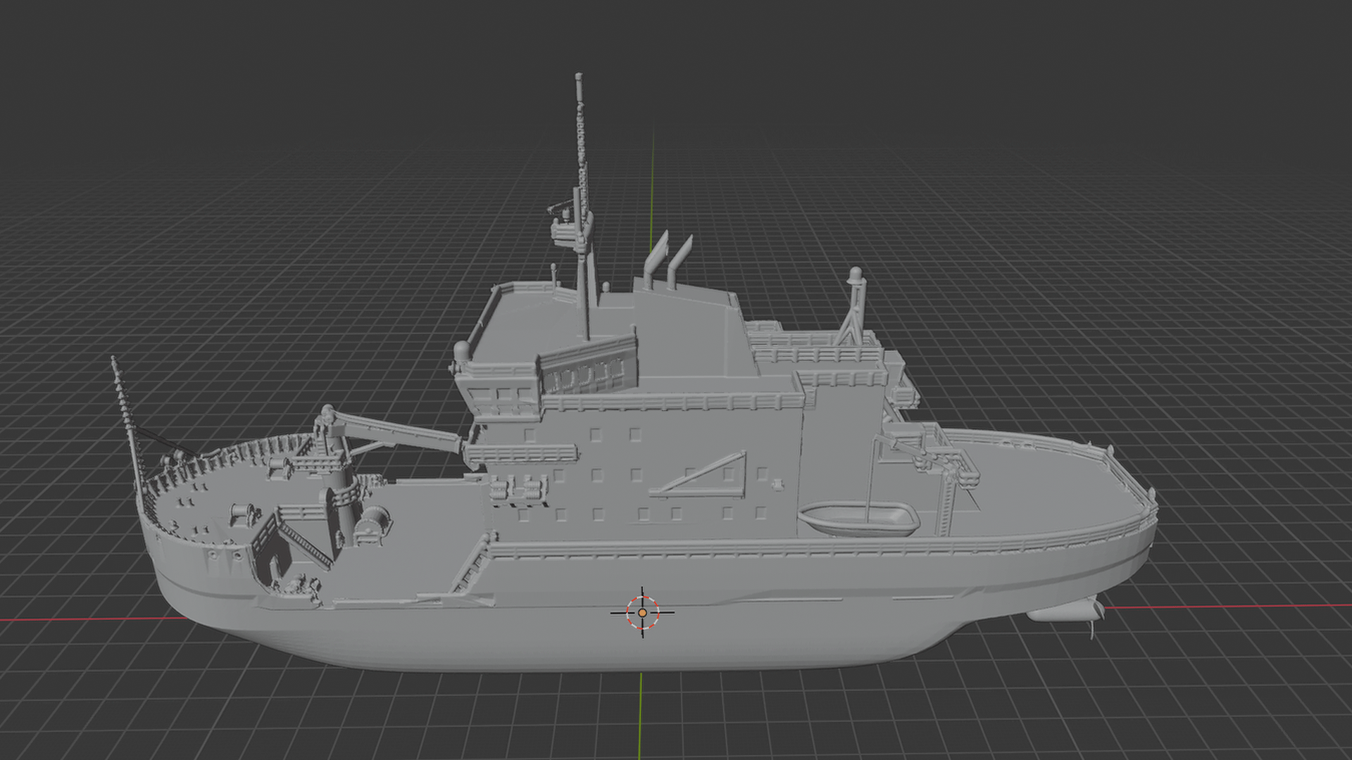 USCGC Polar Star Icebreaker STL 3D Print Model