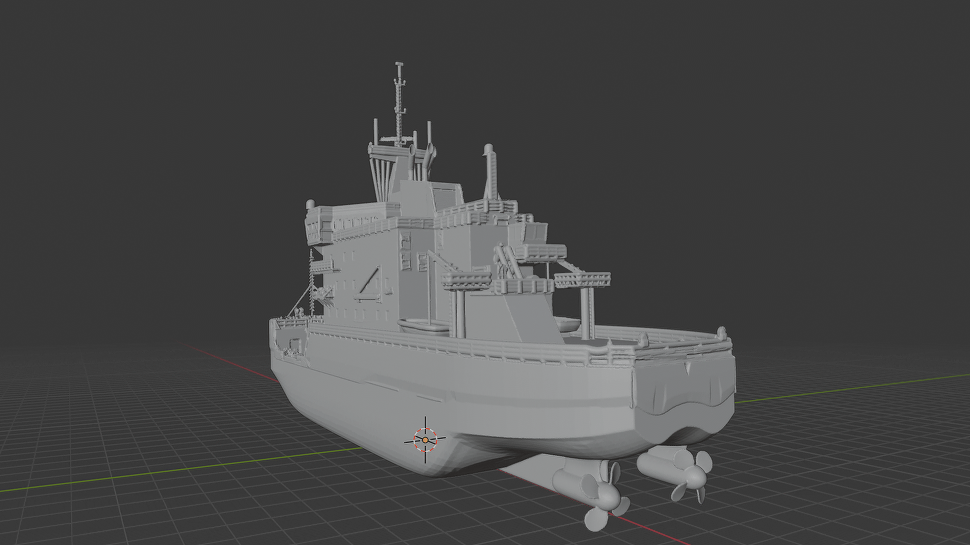 USCGC Polar Star Icebreaker STL 3D Print Model