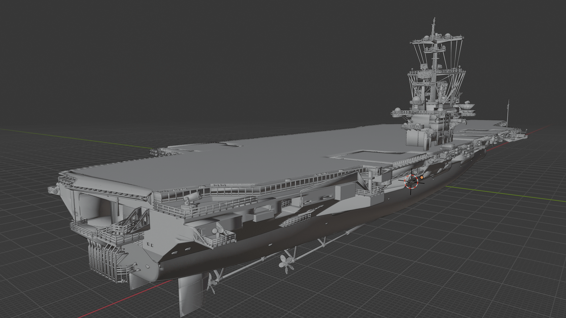 USS George H.W. Bush CVN-77 Carrier STL 3D Print Model