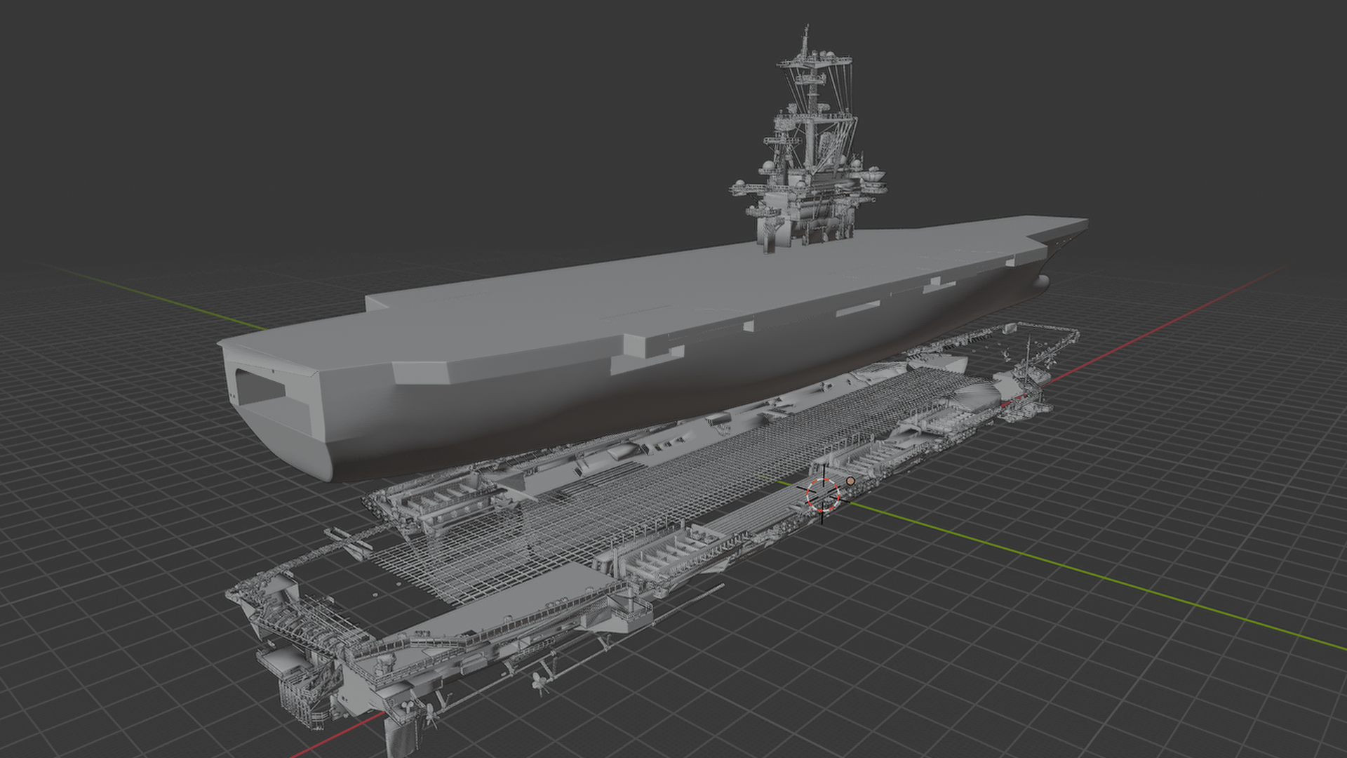 USS George H.W. Bush CVN-77 Carrier STL 3D Print Model