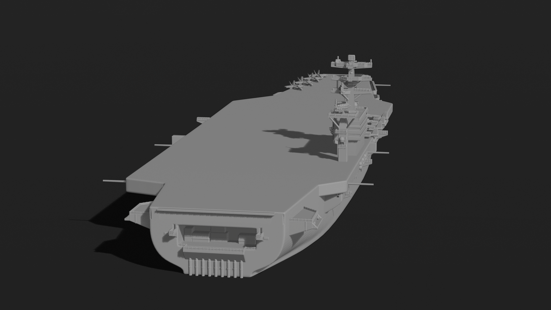 USS Nimitz CVN-68 Aircraft Carrier STL 3D Print Model