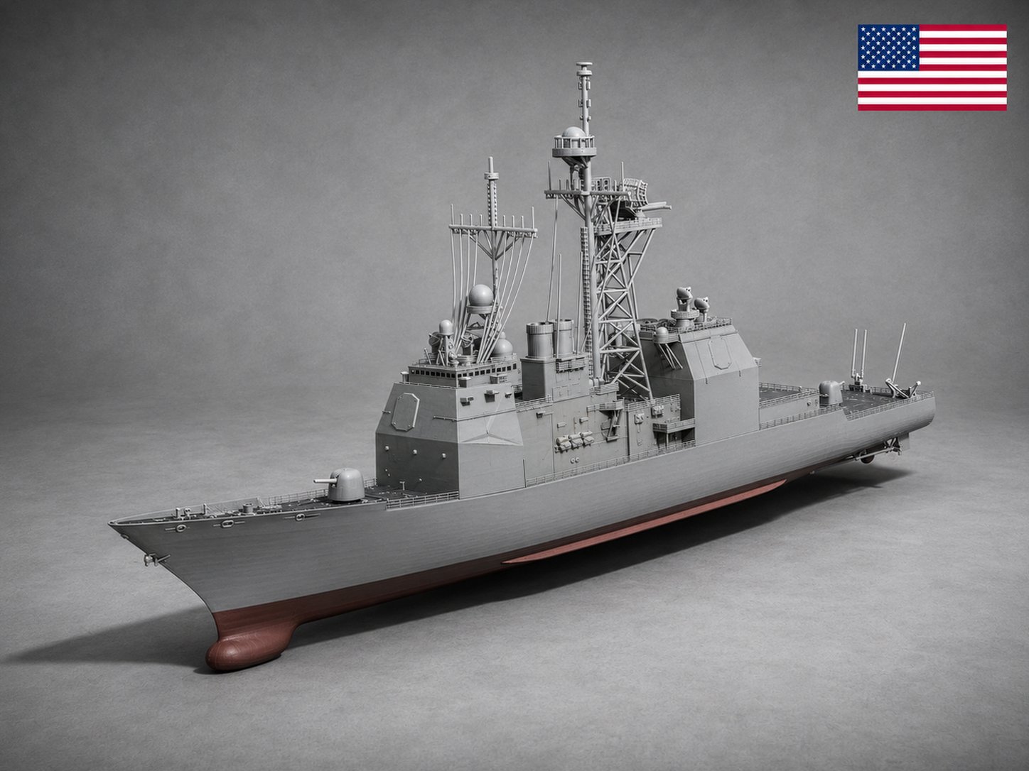 USS Port Royal CG-73 Missile Cruiser STL 3D Print Model