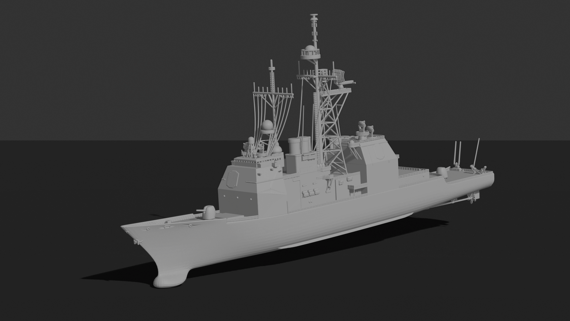 USS Port Royal CG-73 Missile Cruiser STL 3D Print Model