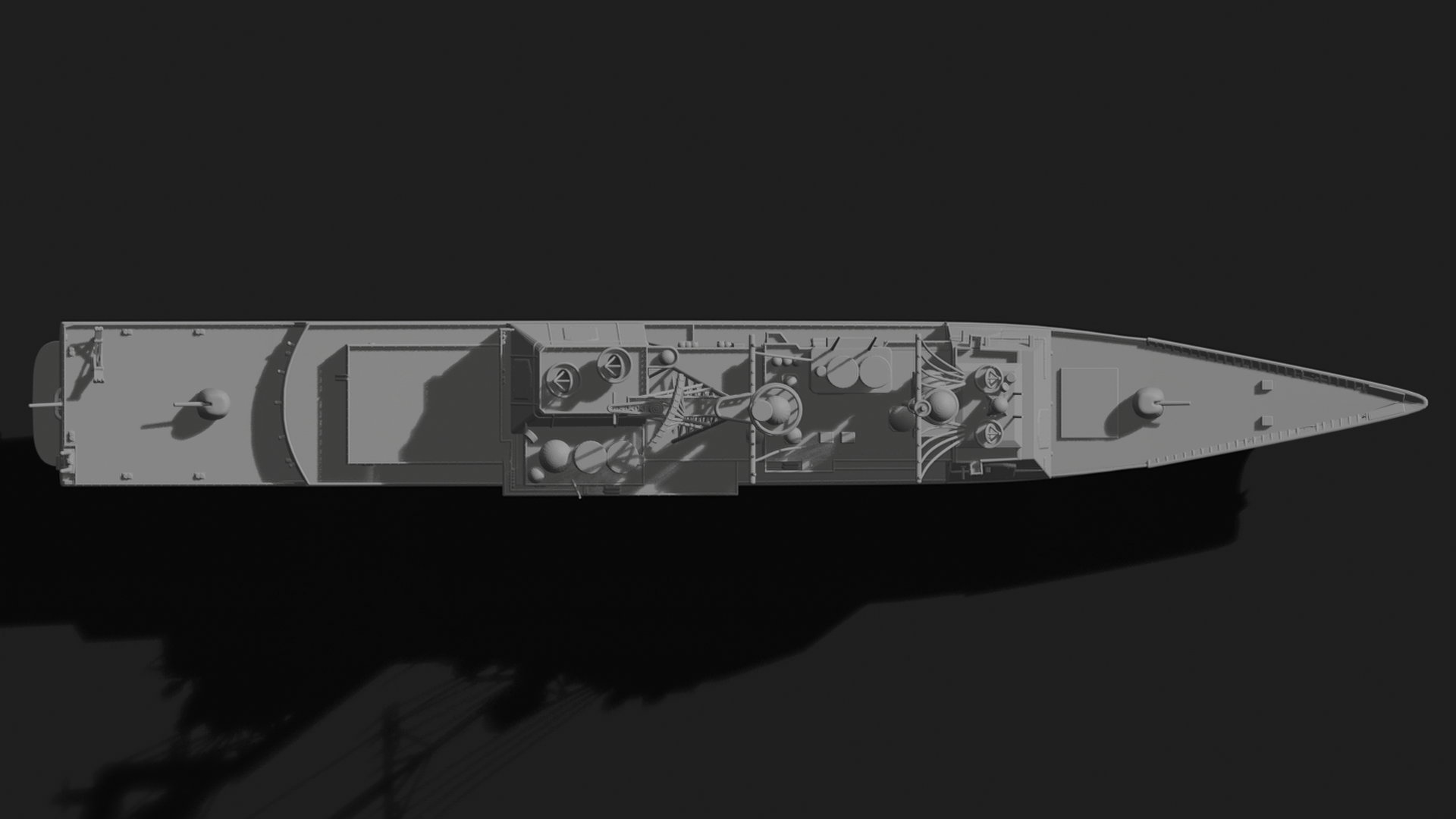 USS Port Royal CG-73 Missile Cruiser STL 3D Print Model