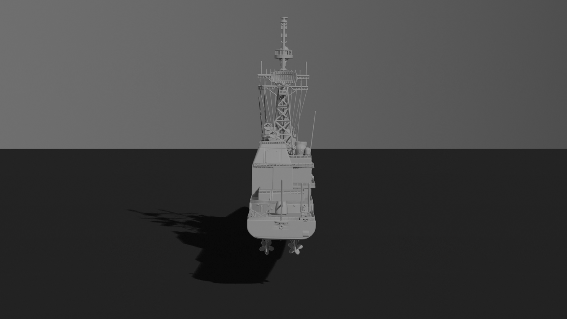 USS Port Royal CG-73 Missile Cruiser STL 3D Print Model