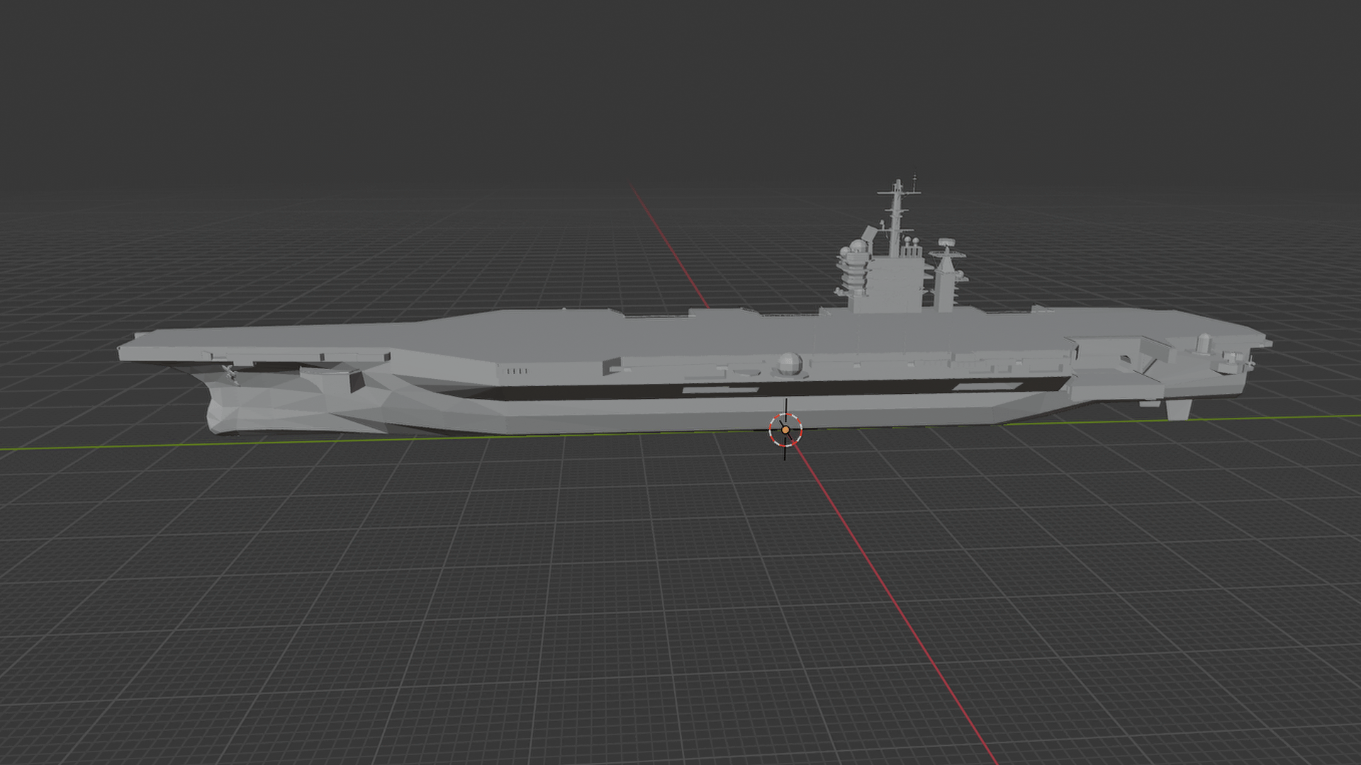 USS Dwight D. Eisenhower CVN-69 Carrier STL 3D Print Model
