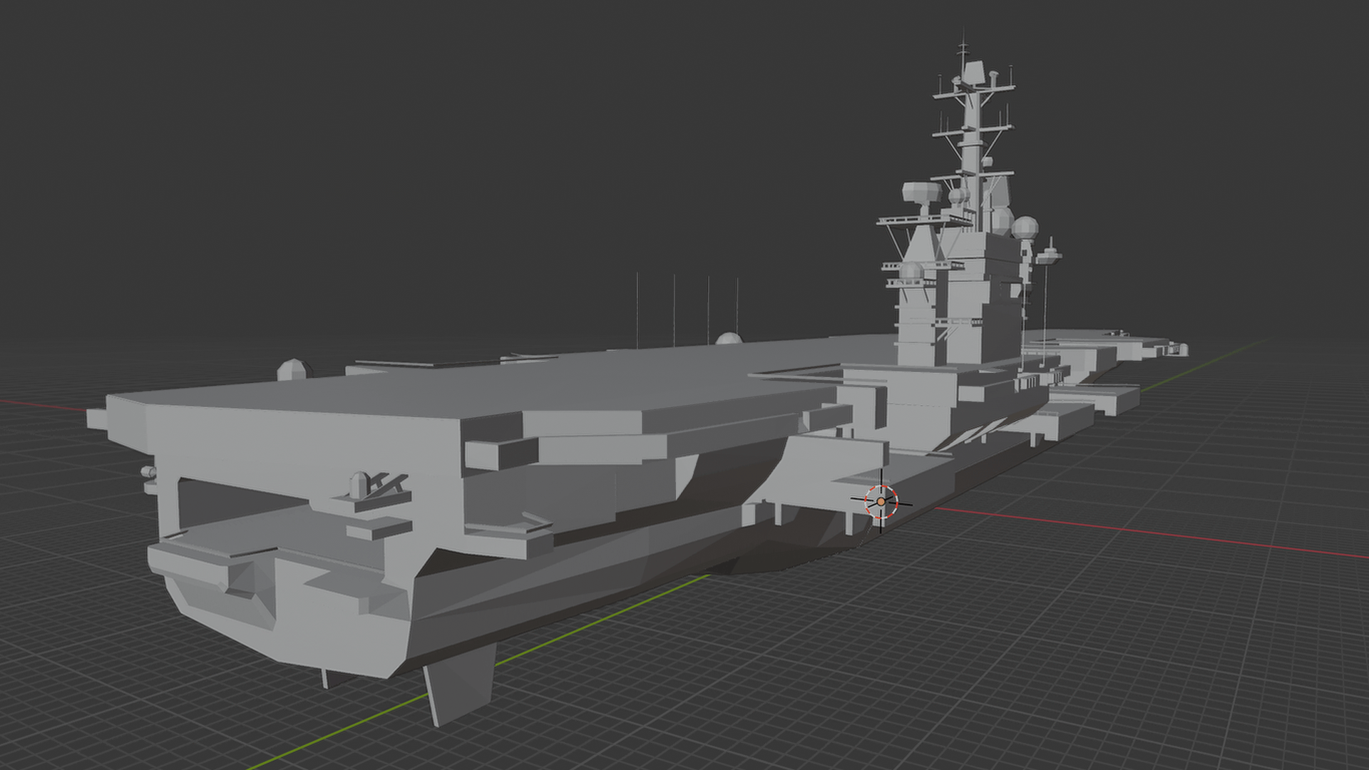 USS Dwight D. Eisenhower CVN-69 Carrier STL 3D Print Model