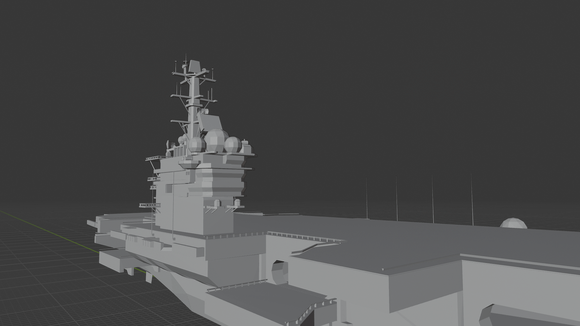 USS Dwight D. Eisenhower CVN-69 Carrier STL 3D Print Model