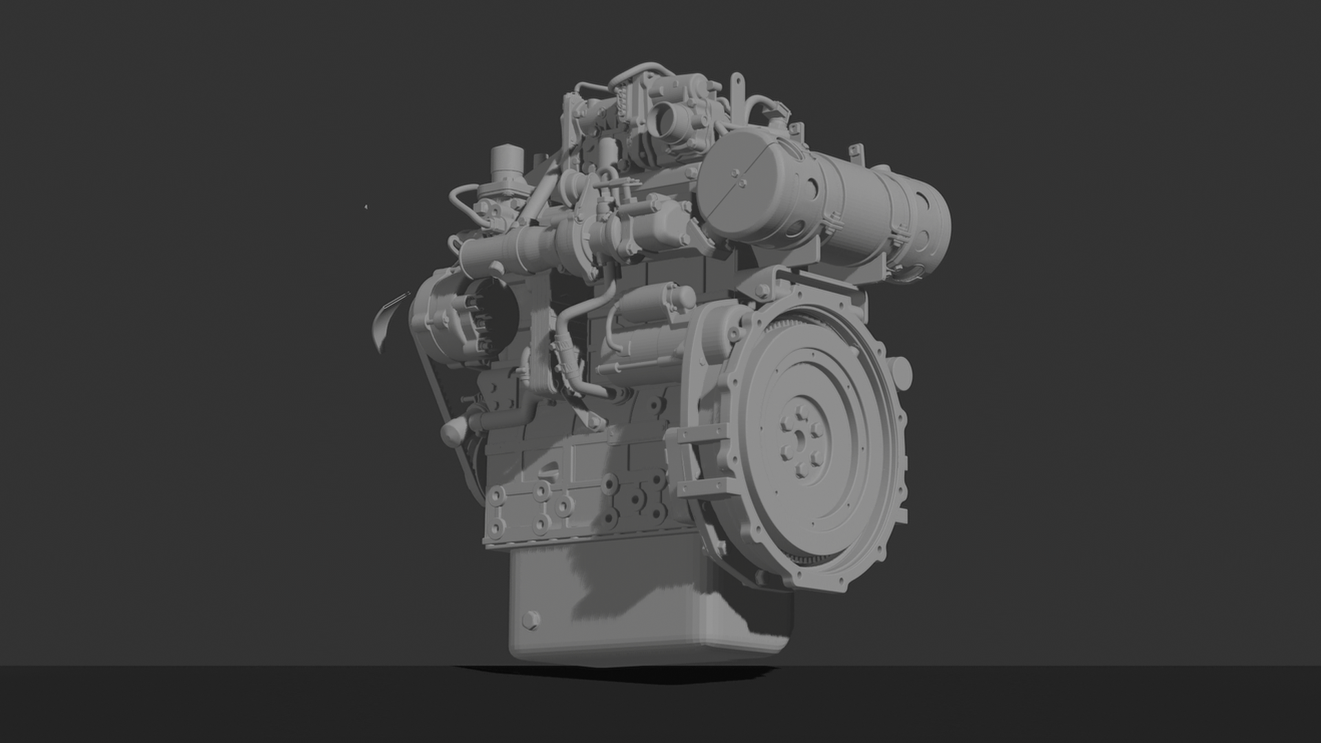 Perkins 1104C 1104D Diesel Engine STL 3D Print Model