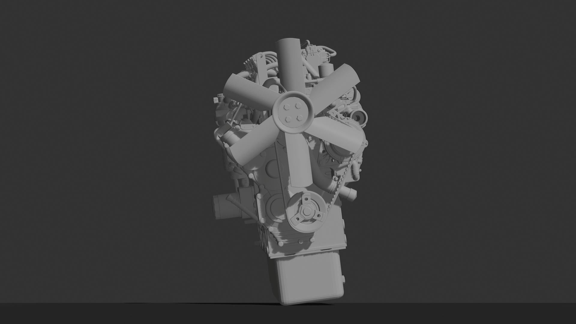 Perkins 1104C 1104D Diesel Engine STL 3D Print Model
