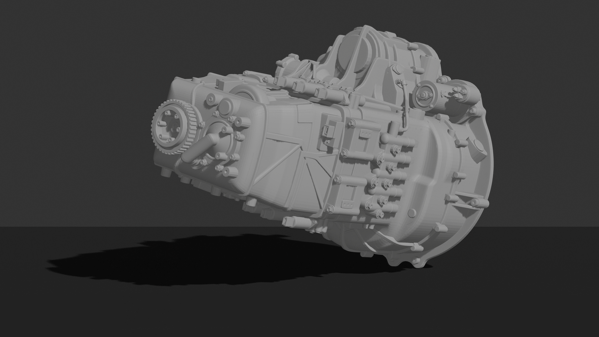 Allison 1000 6-Speed Transmission STL 3D Print Model