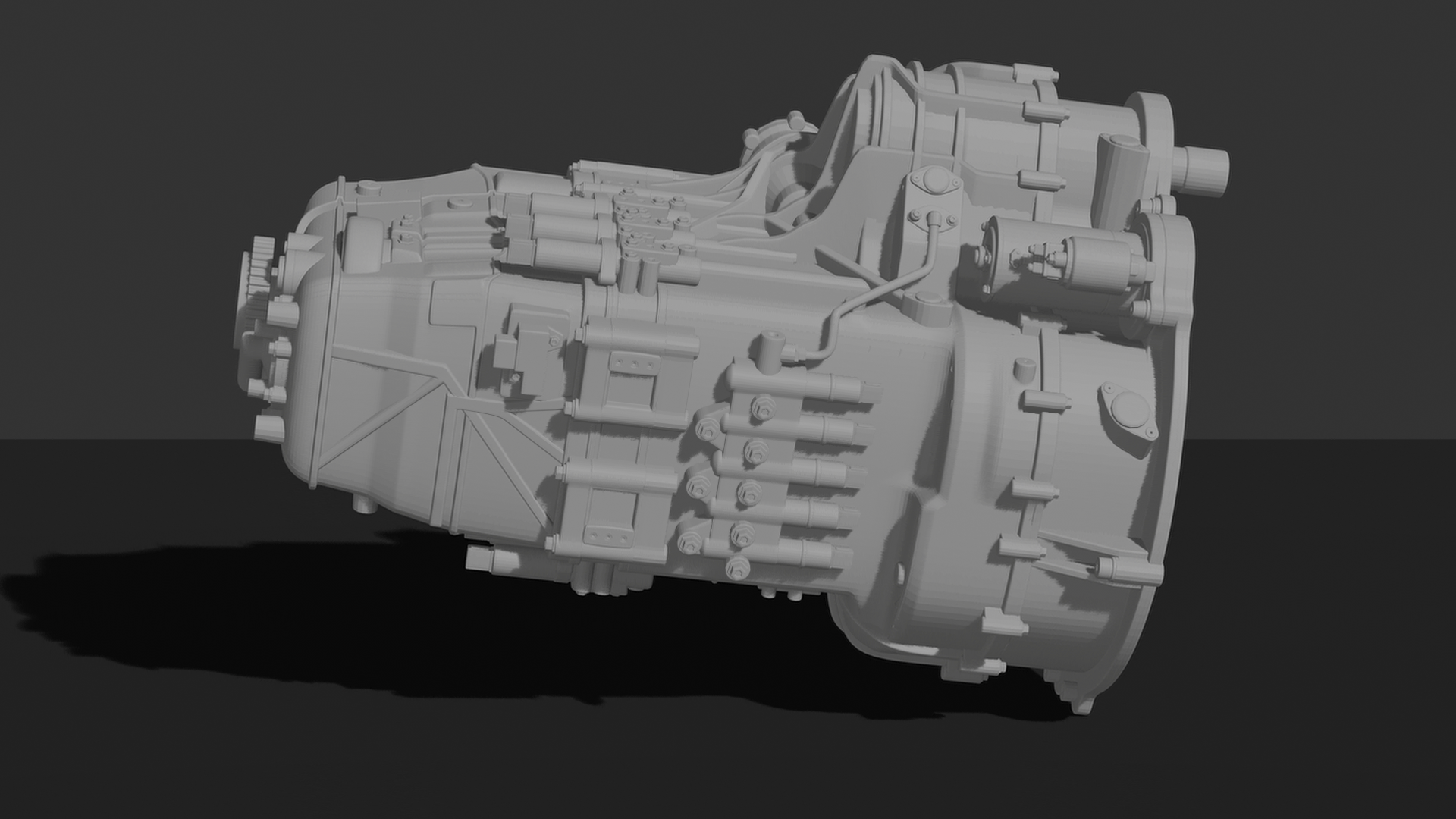Allison 1000 6-Speed Transmission STL 3D Print Model