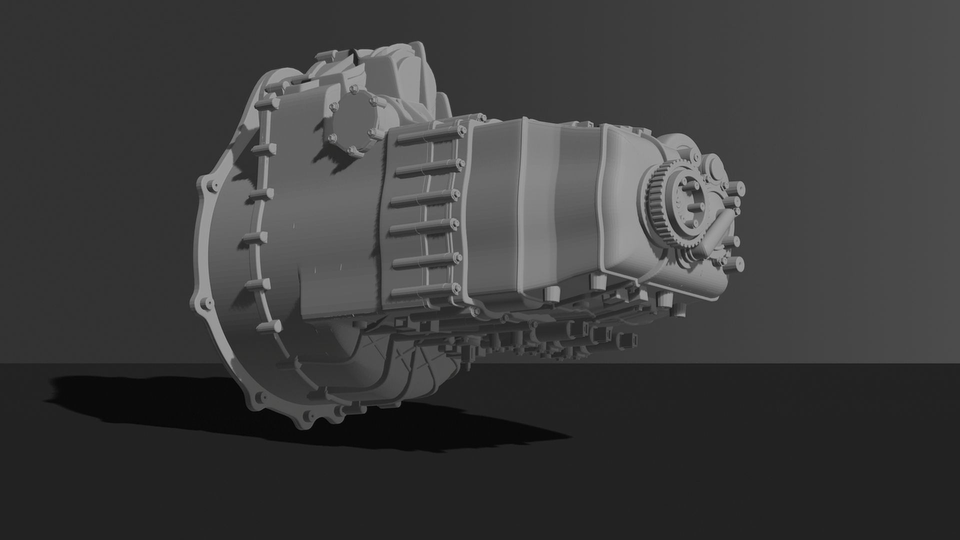 Allison 1000 6-Speed Transmission STL 3D Print Model