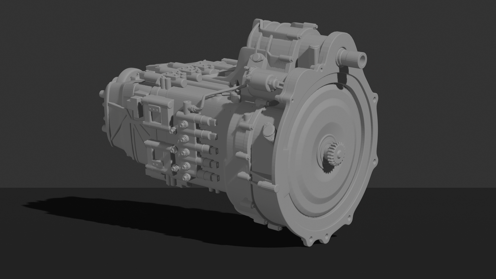 Allison 1000 6-Speed Transmission STL 3D Print Model