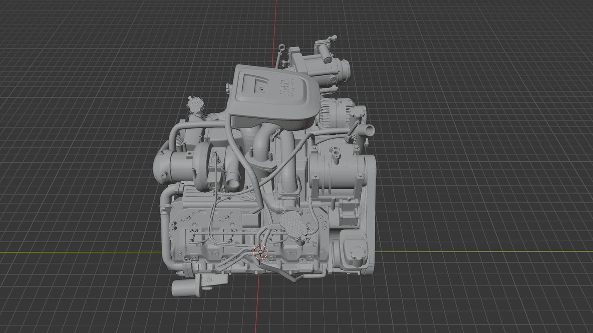 Chevrolet Duramax V8 Turbo Diesel Engine STL 3D Print Model