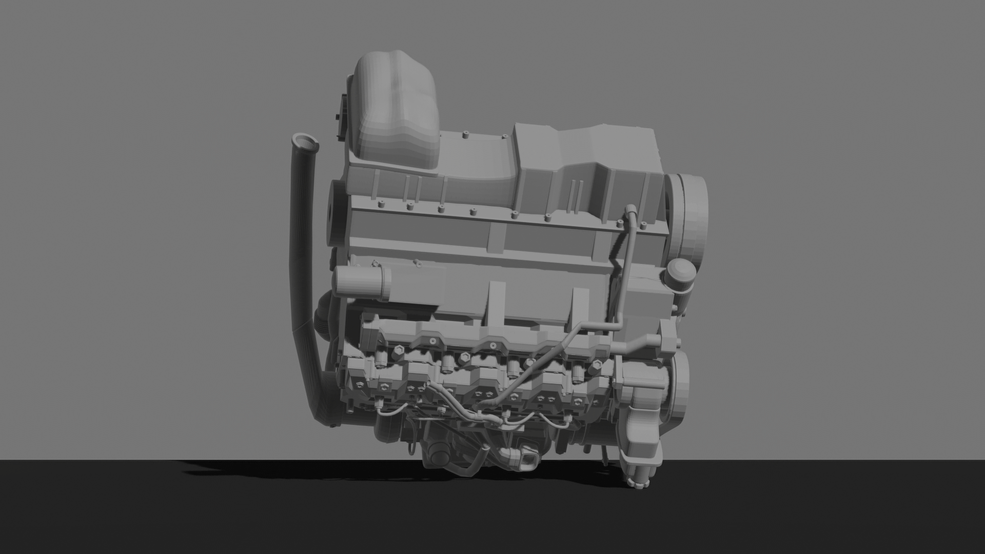 Chevrolet Duramax 6.6L V8 Diesel Engine STL 3D Print Model
