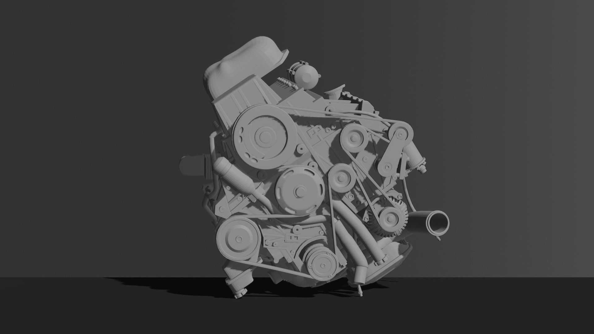 Chevrolet Duramax 6.6L V8 Diesel Engine STL 3D Print Model