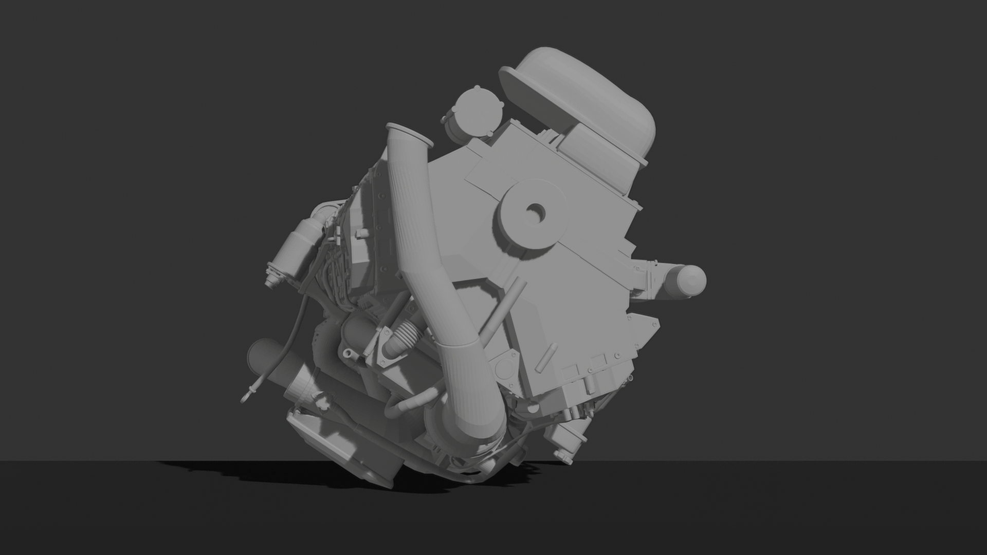 Chevrolet Duramax 6.6L V8 Diesel Engine STL 3D Print Model