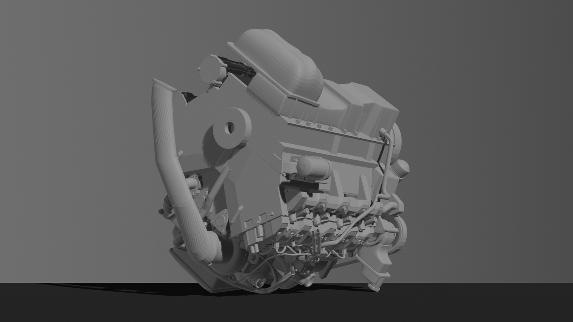 Chevrolet Duramax 6.6L V8 Diesel Engine STL 3D Print Model