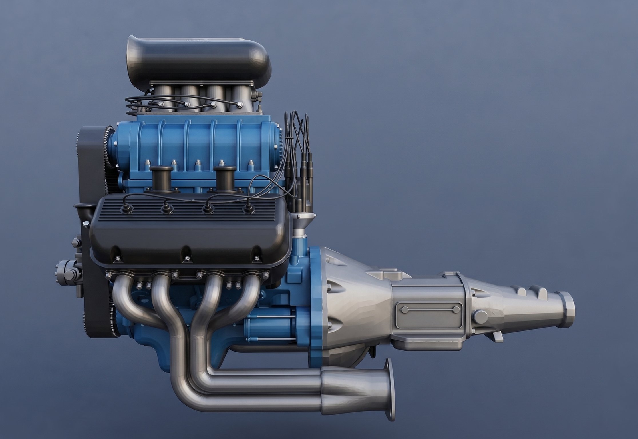 Chrysler 1st Gen HEMI V8 Engine STL 3D Print Model