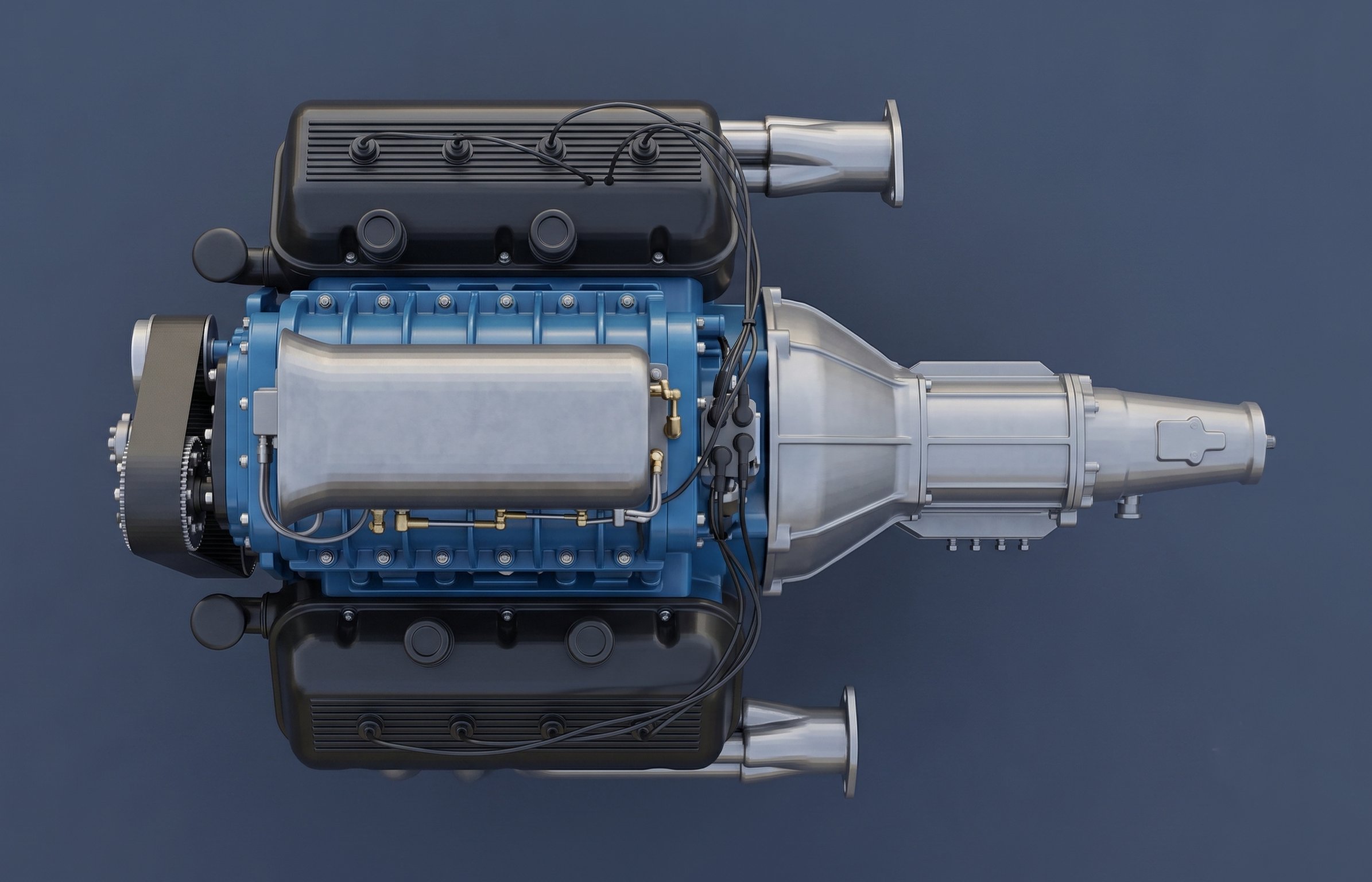 Chrysler 1st Gen HEMI V8 Engine STL 3D Print Model