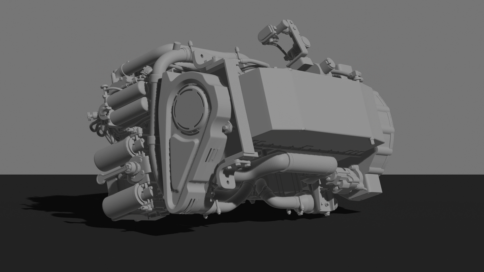 Cummins 6CTA 8.3 Marine Diesel Engine STL 3D Print Model