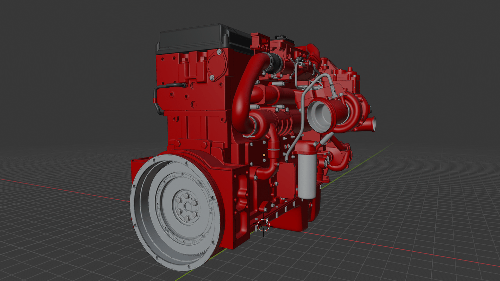 Cummins X15 Truck Engine STL 3D Print Model